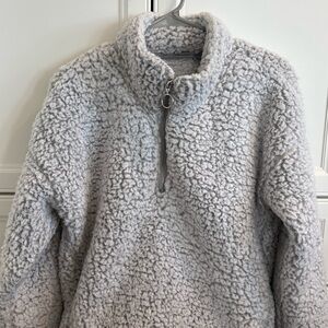 Jason Maxwell Light Gray Zip Up Sweater